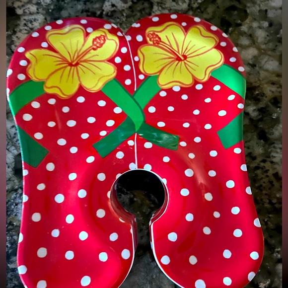 Other - Set of four party snack trays with wine glass holder built in.  Plastic.